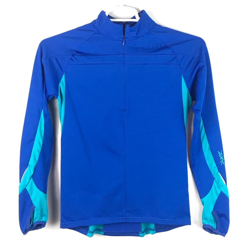 Zoot Royal Blue and Teal Long Sleeve Athletic Top